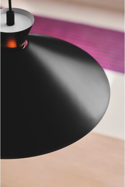 Nordlux - Lampadario a sospensione con filo DIAL 1xE27/40W/230V diametro 45 cm nero