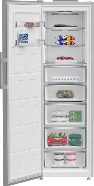 Beko Congelatore a Cassetti Verticale Capacit 286 Litri No Frost Classe energetica E Capacit congelamento 17 kg/24h colore Inox - B5RMFNE314X