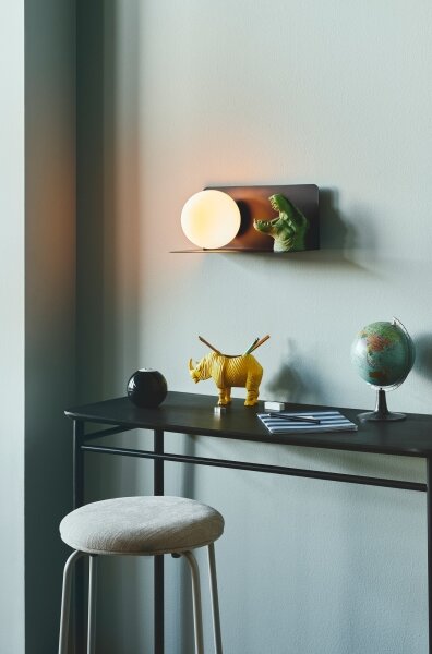 Nordlux - Applique con mensola LILIBETH 1xE14/25W/230V nero