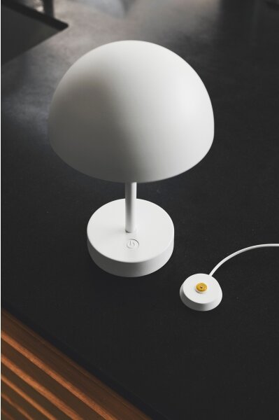 Nordlux - Lampada da tavolo ricaricabile dimmerabile a LED ELLEN LED/2,8W/3,7V IP44 bianca