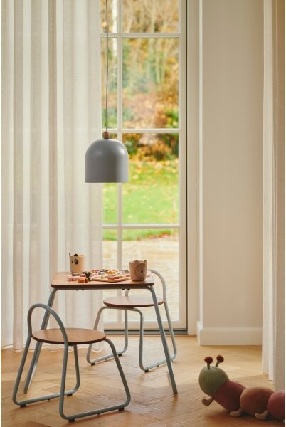 Nordlux - Lampadario a sospensione con filo GASTON 1xE27/40W/230V blu/bianco