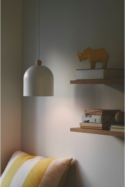 Nordlux - Lampadario a sospensione con filo GASTON 1xE27/40W/230V bianco