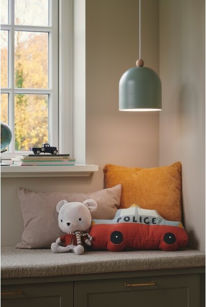 Nordlux - Lampadario a sospensione con filo GASTON 1xE27/40W/230V verde/bianco