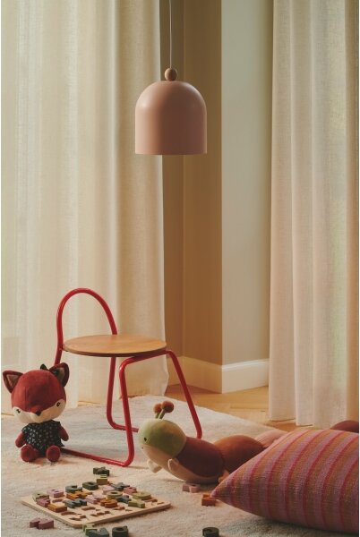 Nordlux - Lampadario a sospensione con filo GASTON 1xE27/40W/230V rosa/bianco