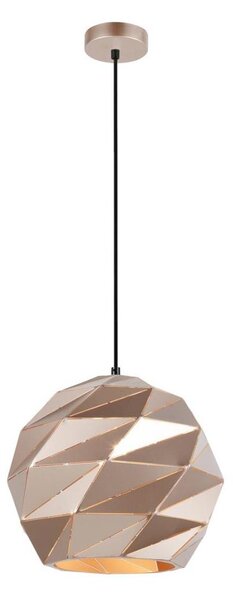 ITALUX PND-2424-1L-GD -Lampadario a sospensione con filo PALERMO 1xE27/40W/230V diametro 32 cm Oro rosa