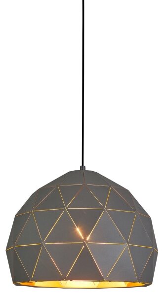 ITALUX MDM-3471-1 GR+GD - Lampadario a sospensione con filo HARLEY 1xE27/40W/230V nero