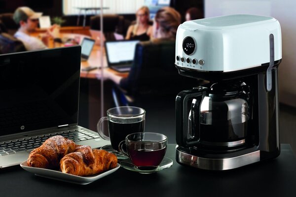 Ariete Macchina Caff Americano Caff Macinato in Polvere 15 Tazze Capacit 1,5 Litri colore Bianco Moderna - 00M139601AR0