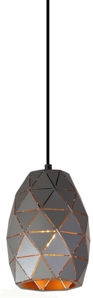 ITALUX MDM-3480/1 GR+GD - Lampadario a sospensione con filo HARLEY 1xE27/40W/230V nero