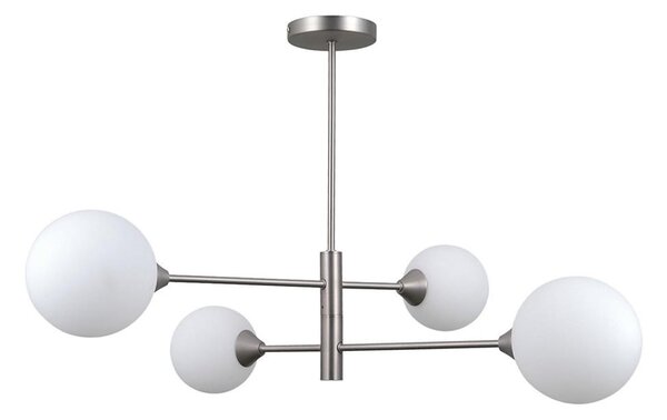 ITALUX PND-55342-4-SN - Lampadario EVORA 4xG9/5W/230V nichel