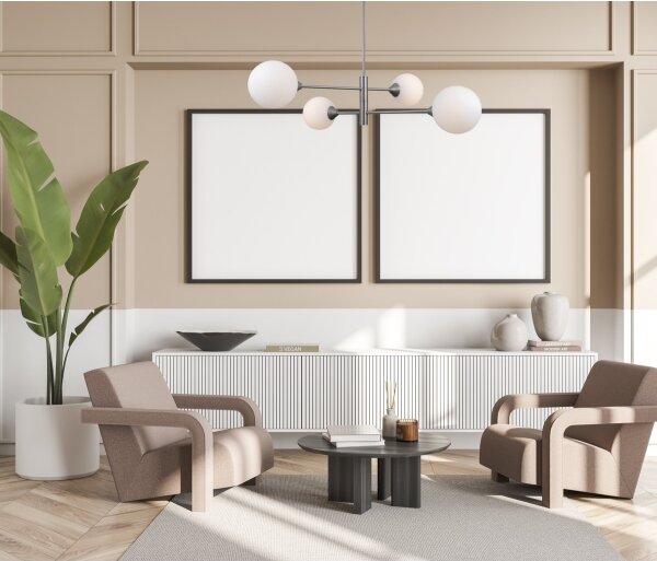 ITALUX PND-55342-4-SN - Lampadario EVORA 4xG9/5W/230V nichel