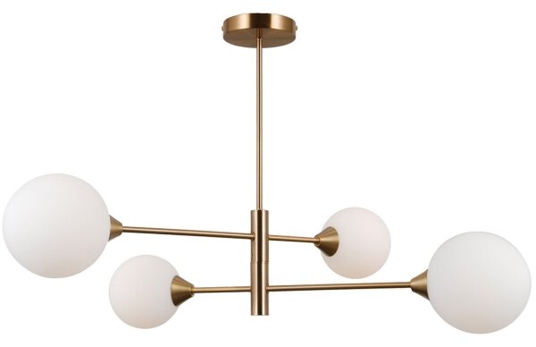 ITALUX PND-55342-4-HB - Lampadario EVORA 4xG9/5W/230V ottone