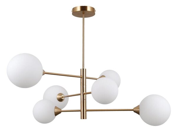 ITALUX PND-55342-6-HB - Lampadario EVORA 6xG9/5W/230V ottone su asta