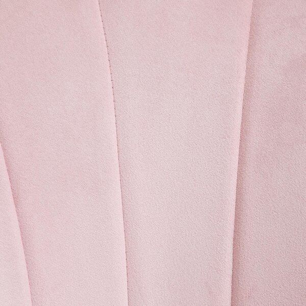 DecHome Poltrona Contemporanea Luxury in Velluto Dimensioni 67x64x77 colore Rosa