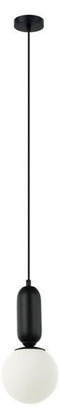ITALUX PND-02340-1S-BK - Lampadario a sospensione con filo ALDEVA 1xE27/40W/230V nero