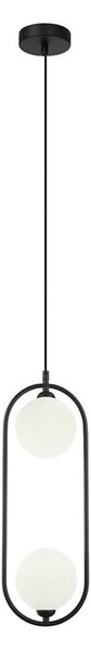 ITALUX PND-3965-2-BK - Lampadario a sospensione LUPUS 2xG9/25W/230V nero