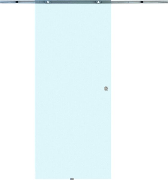 Brugel Porta Scorrevole In Vetro Smerigliato e Binario In Alluminio 77.5x205 cm - B70007