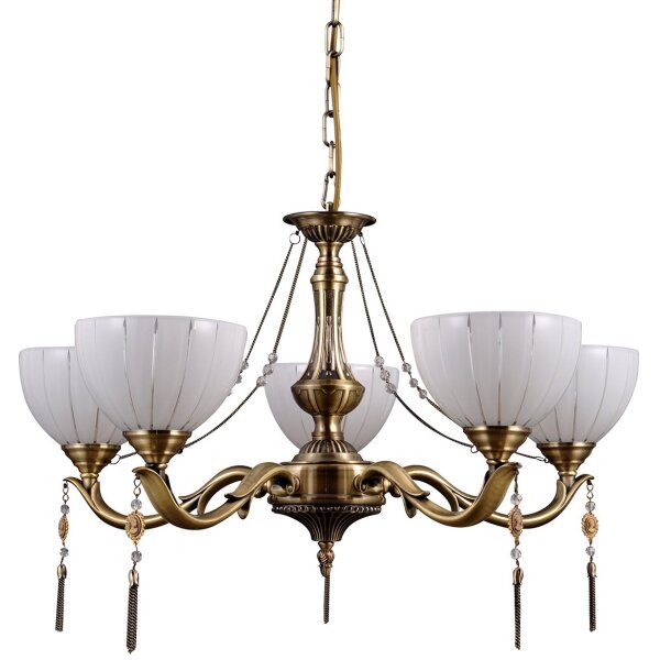 ITALUX MD38445-5 - Lampadario a sospensione con catena BAXIO 5xE27/60W/230V