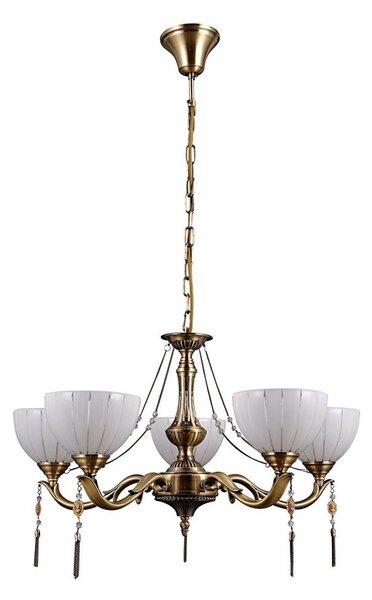 ITALUX MD38445-5 - Lampadario a sospensione con catena BAXIO 5xE27/60W/230V