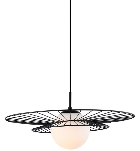 ITALUX MDM-4001/1 BK - Lampadario a sospensione con filo ALISON 1xE27/40W/230V