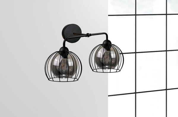 Applique SOLO BLACK 2xE27/60W/230V