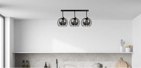 Applique SOLO BLACK 2xE27/60W/230V nero/oro