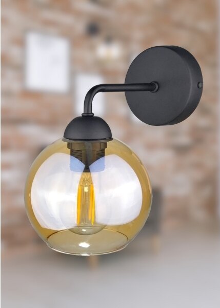 Applique MELLE BLACK 1xE27/60W/230V