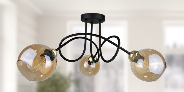 Lampadario a plafone VENUS GOLD 3xE27/60W/230V