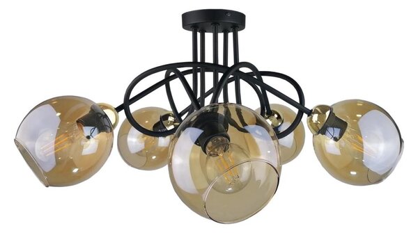 Lampadario a plafone VENUS GOLD 5xE27/60W/230V