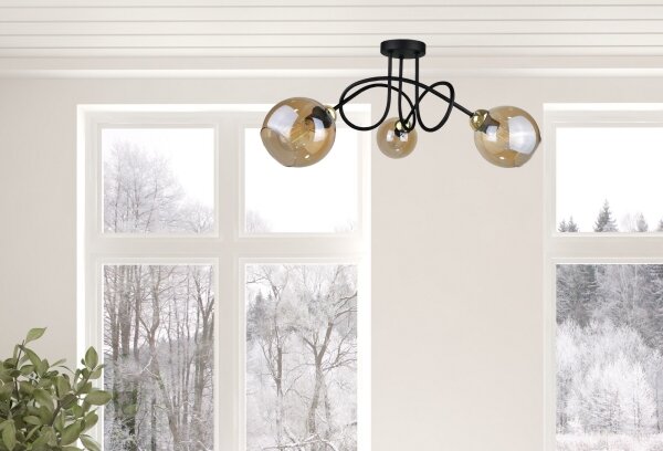 Lampadario a plafone VENUS GOLD 3xE27/60W/230V