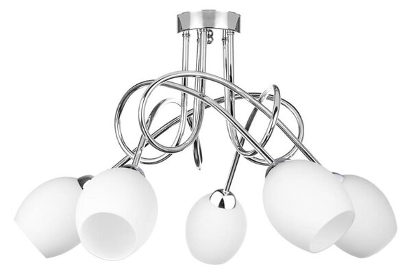 Lampadario a plafone TWIST WHITE 5xE14/40W/230V