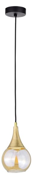 Lampadario a sospensione con filo LACRIMA HONEY 1xE27/60W/230V