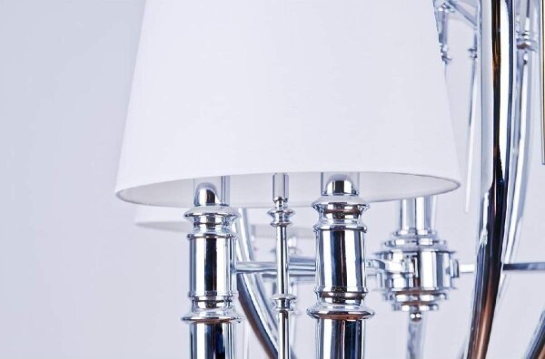 Azzardo AZ0028 - Lampadario su fune DIABLO 6xE14/11W/230V bianco