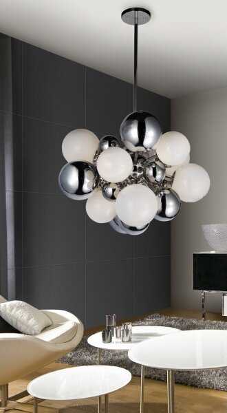 Azzardo AZ0110 - Lampadario a sospensione con supporto rigido NOBLE 10xG4/20W/230V