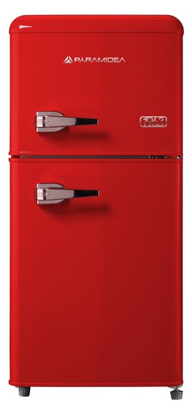 PYRAMIDEA Frigorifero Doppia Porta Capacit 100 Litri Classe Energetica E Raffreddamento Statico colore Rosso - MAMBO105R