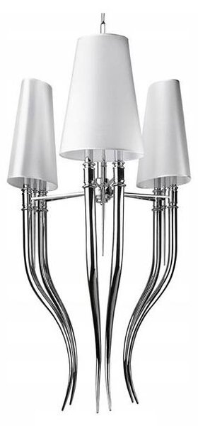 Azzardo AZ1232 - Lampadario su catena DIABLO 6xE14/11W/230V bianco