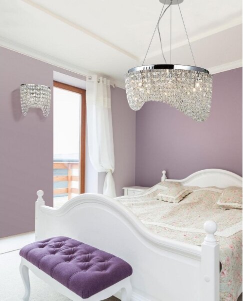 Azzardo AZ1284 - Lampadario di cristallo a sospensione CARMEN 6xG9/40W/230V
