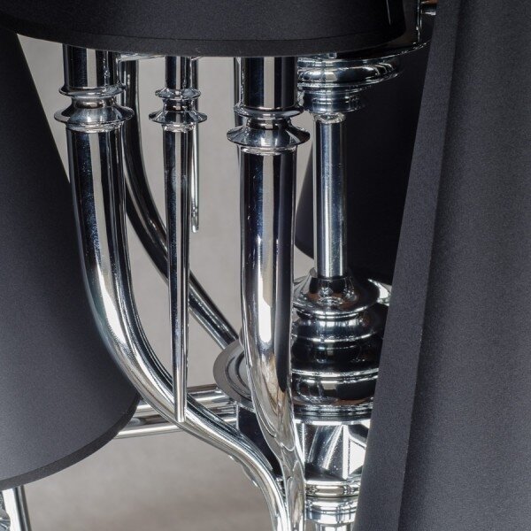 Azzardo AZ1417 - Lampadario su catena DIABLO 12xE14/11W/230V nero