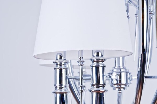 Azzardo AZ1389 - Lampadario su catena DIABLO 12xE14/11W/230V bianco