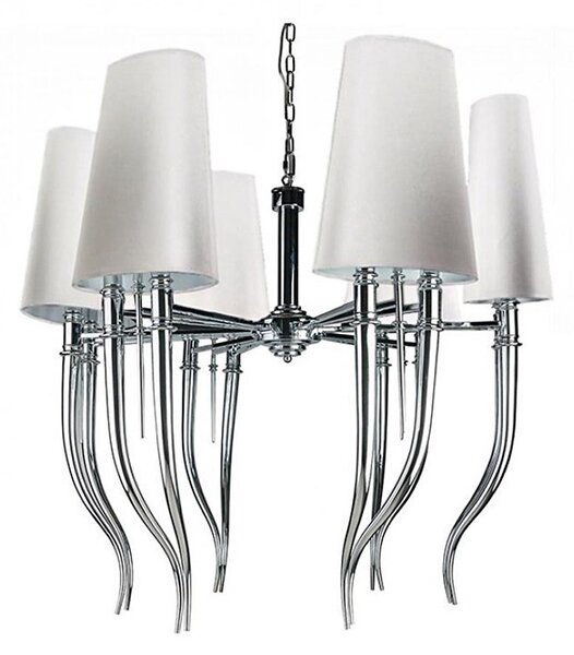 Azzardo AZ1389 - Lampadario su catena DIABLO 12xE14/11W/230V bianco