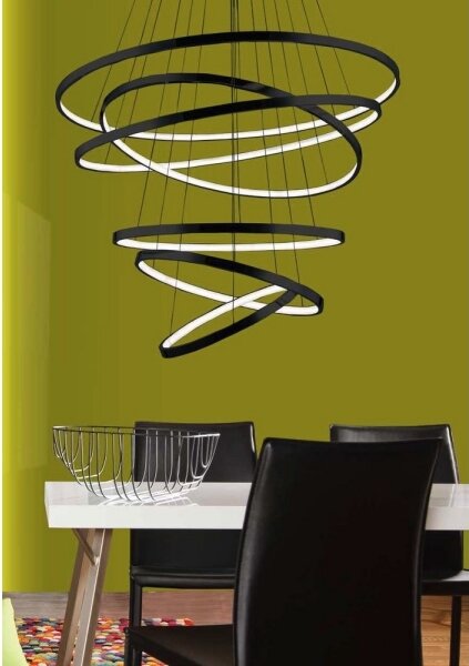 Azzardo AZ2923 - Lampadario a sospensione LED dimmerabile WHEEL 6xLED/140W/230V