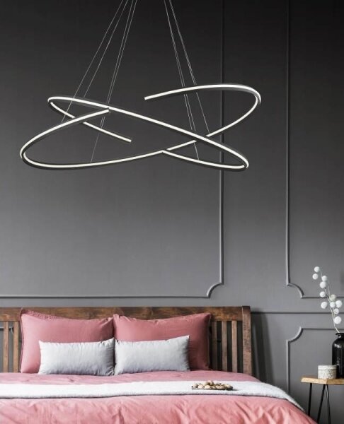 Azzardo AZ3356 - Lampadario LED dimmerabile su fune ALESSIA LED/100W/230V