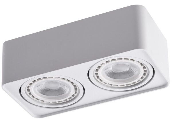 Azzardo AZ4132 - Faretto PAOLA 2xGU10-ES111/16W/230V bianco