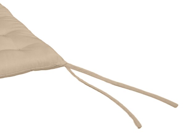 Outsunny Set 6 cuscini per sedie da esterno trapuntati con nastri, 40x40 cm, Kaki | Aosom Italy