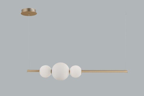 Azzardo AZ4427 - Lampadario LED dimmerabile su corda SANDRA LED/48W/230V oro