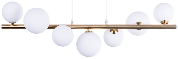 Azzardo AZ4409 - Lampadario su corda SYBILLA 7xG9/25W/230V rame