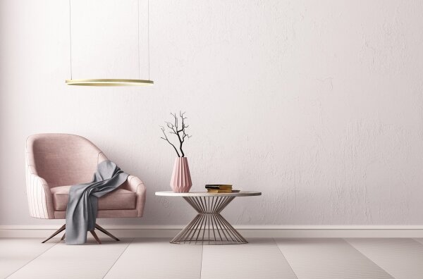Azzardo AZ4961 -LED Lampadario dimmerabile a filo HALO LED/56W/230V d. 80 cm oro