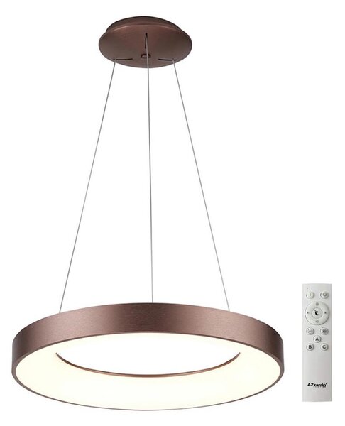 Azzardo AZ5007 - Lampadario a sospensione con filo LED dimmerabile SANTANA LED/50W/230V marrone + +TC