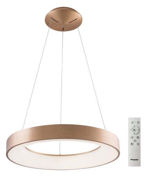 Azzardo AZ5009 - Lampadario a sospensione con filo LED dimmerabile SANTANA LED/50W/230V oro + +TC
