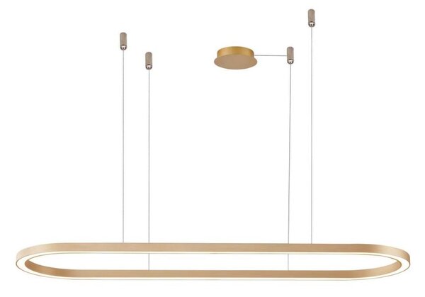 Azzardo AZ5056 - Lampadario a sospensione con filo LED dimmerabile ELENA LED/50W/230V 120 cm oro