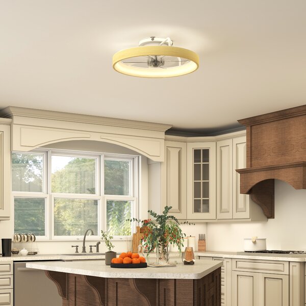 HOMCOM Ventilatore soffitto LED Ø49 cm con telecomando, 6 velocità e luce regolabile | Aosom Italy